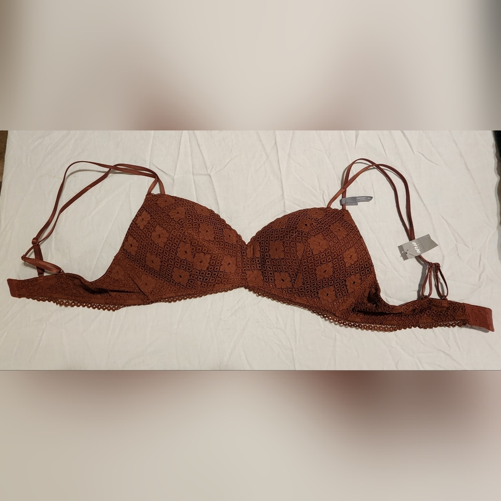 Aerie Lace Bralette in Burnt Orange